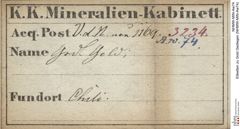 Etiketten zu Gold Gediegen (NHMW-MIN-Aw74)